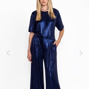 Johnny Was Shimmering Blue Pants